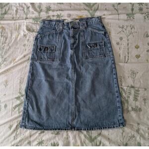 Vintage 1990s/Y2K GAP Denim Utility Skirt